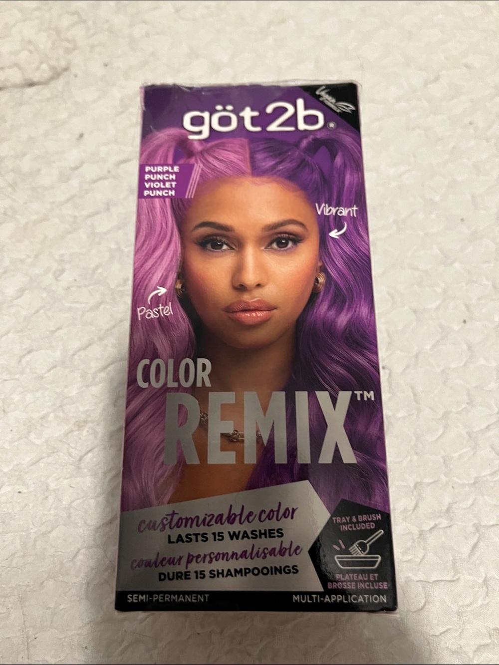 NWT Got2b Color Remix Hair Dye Purple Punch